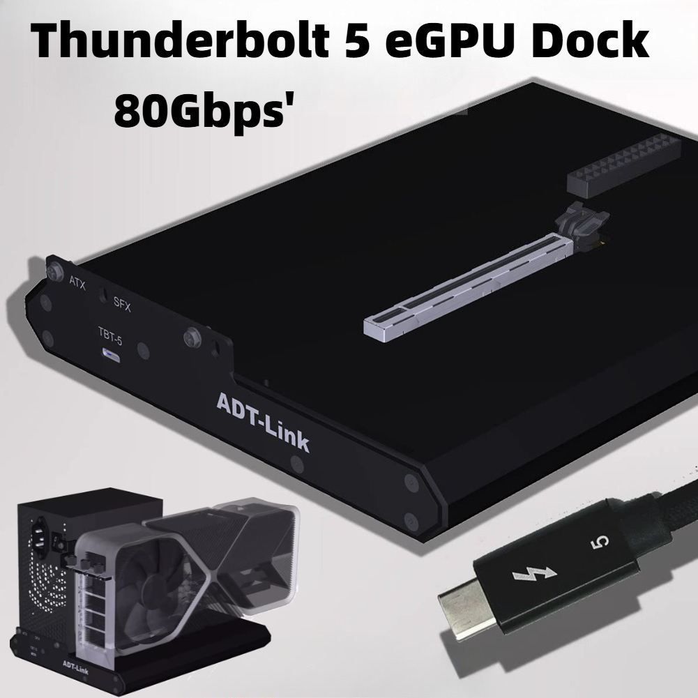 Thunderbolt 4 External Gpu Enclosure - ADT Thunderbolt-5/4/3 Harici GPU Bağlantı İstasyonu