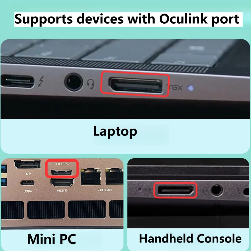 Oculink eGPU Grafik Kartı Yuva - Oculink Egpu Dock Graphics Card incelemesi ve fiyatı