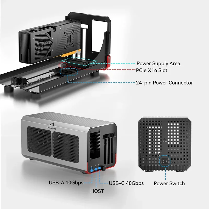 Acasis 40Gbps eGPU Kutusu, 24p - Thunderbolt 4 External Gpu Enclosure incelemesi ve fiyatı